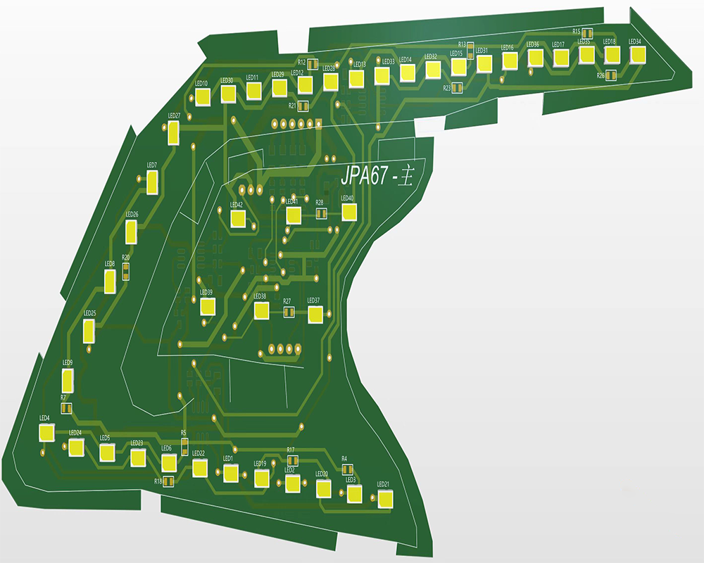 C-type LED PCB board