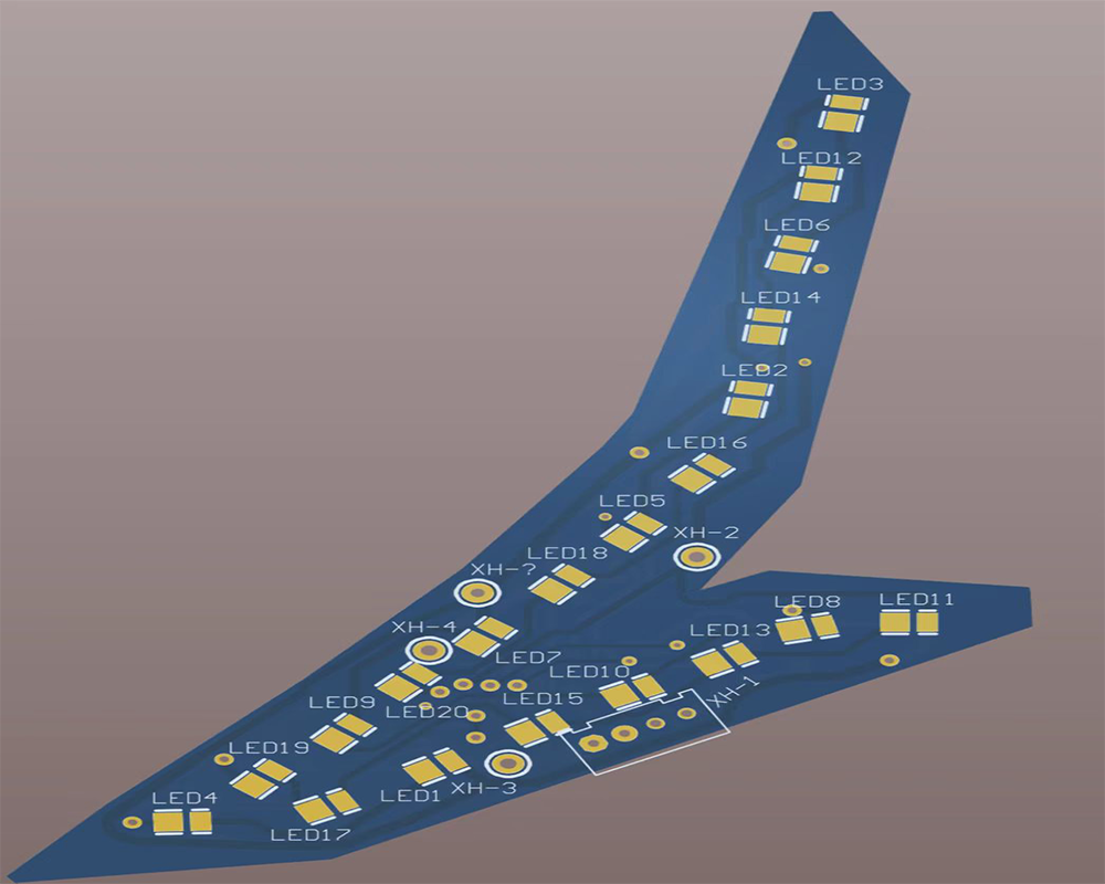 L-type LED PCB board